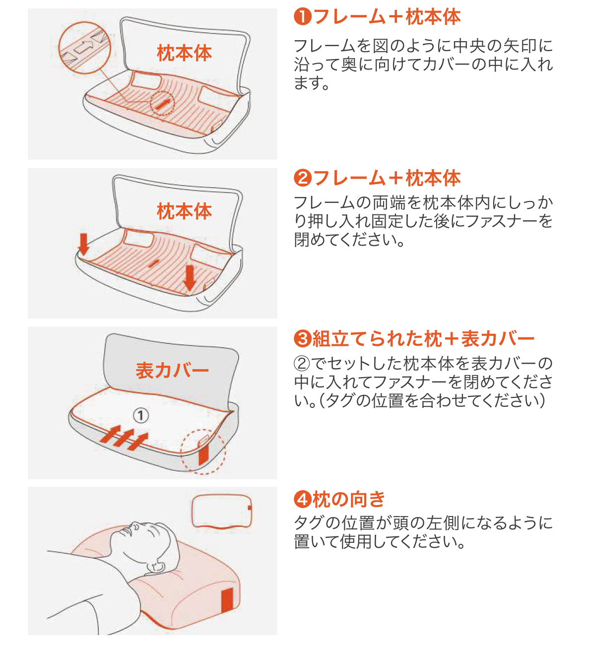 スリープハンモック枕 使い方