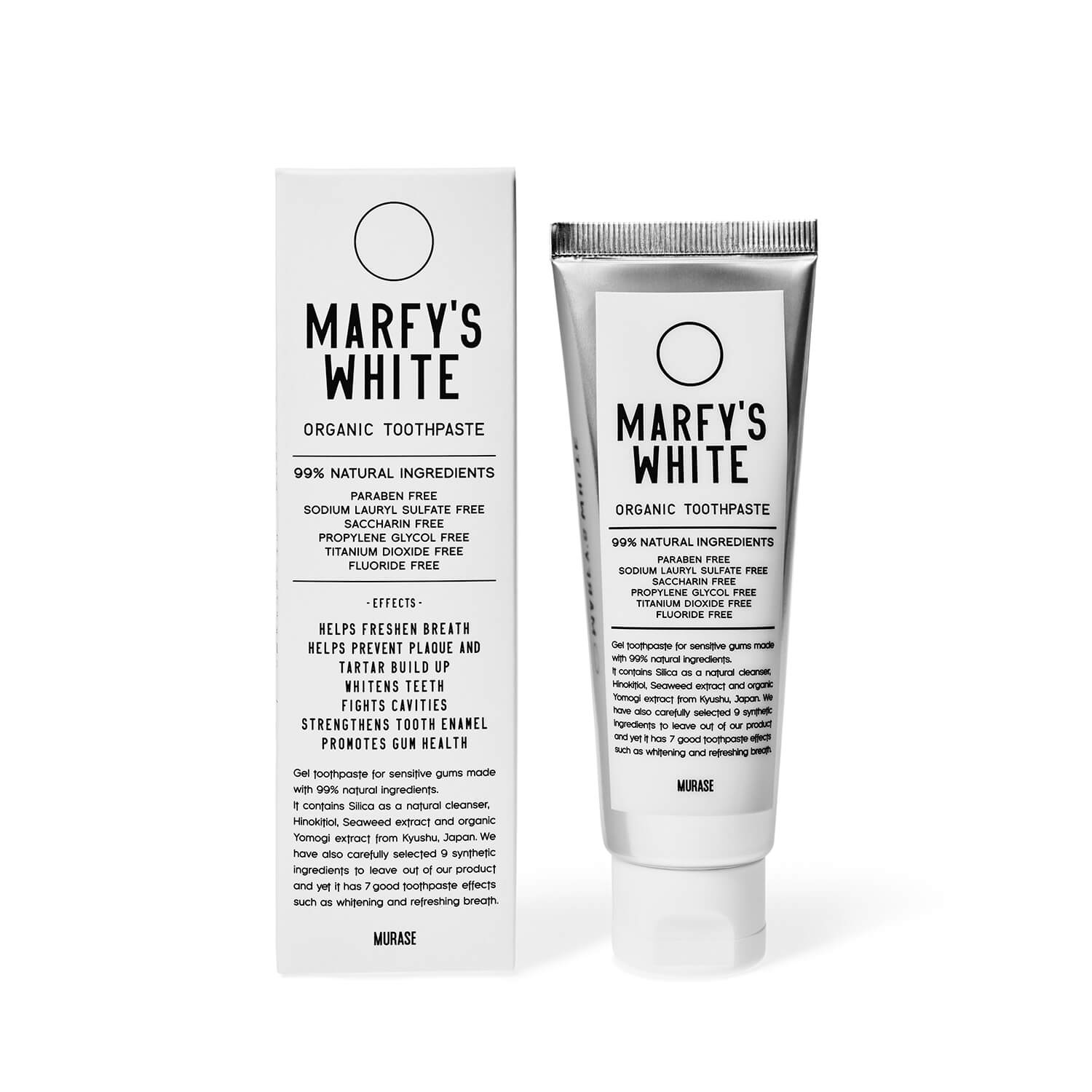 MARFY'S WHITE 歯磨き粉 商品画像 日本製ジェルタイプ
