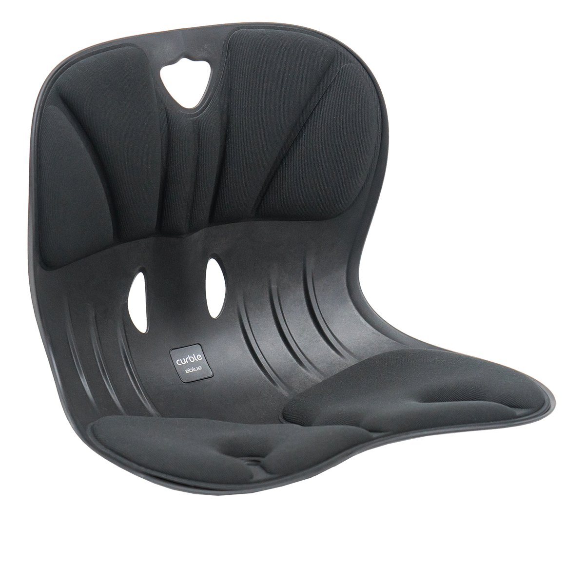 Curble Chair Wider ブラック 斜め前から
